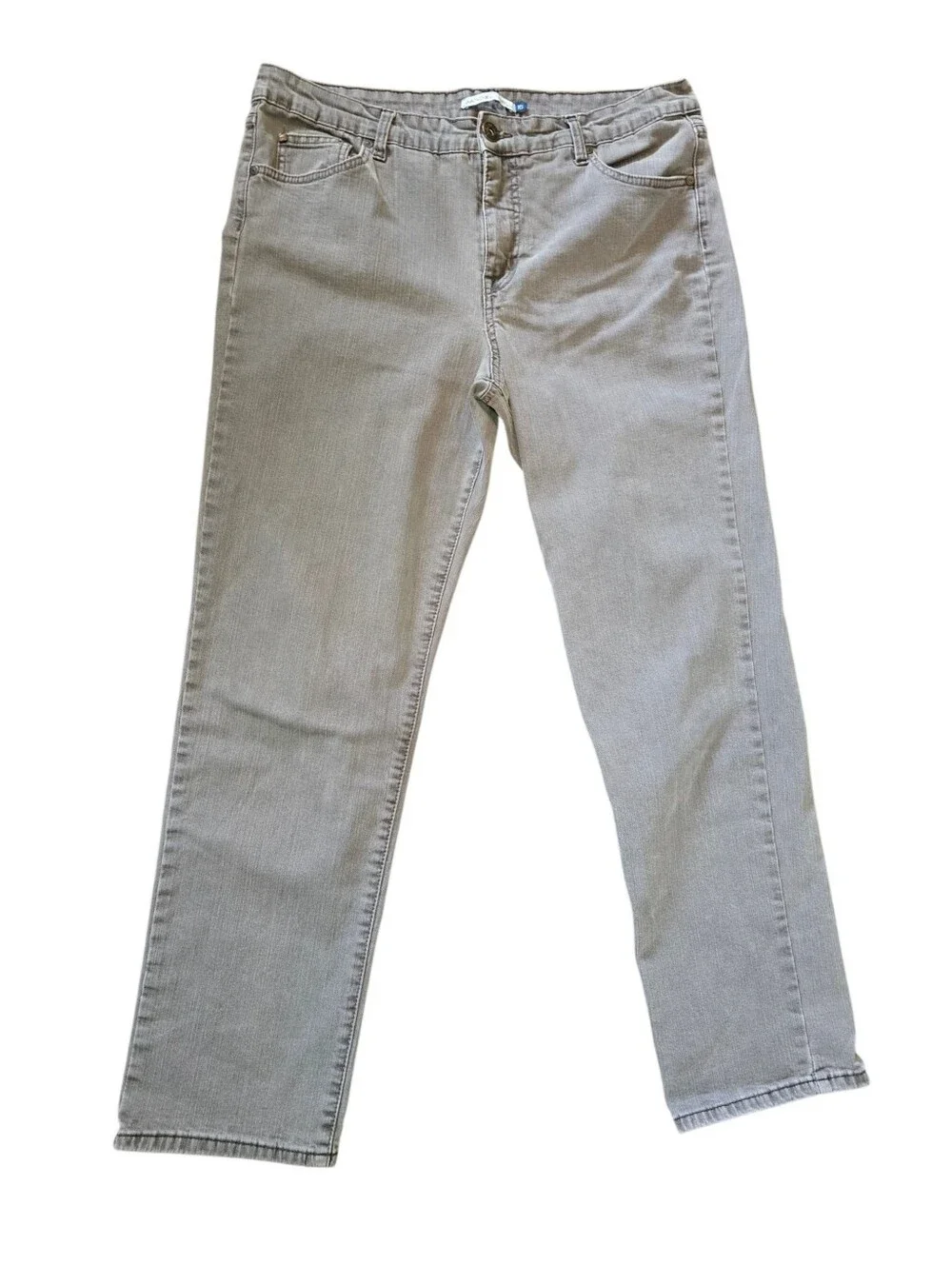 Bandolino BLU Mandie Gray Jeans Size 16